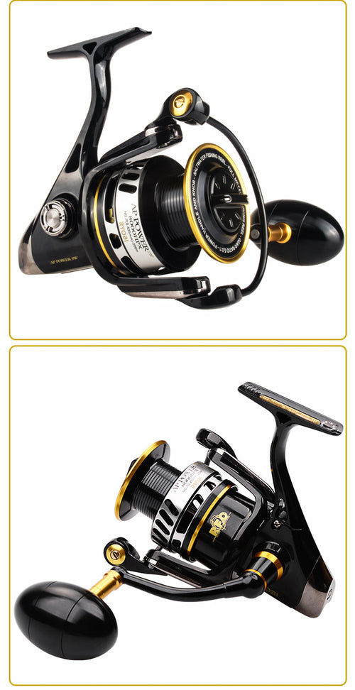 AP POWER SW Spinning Fishing Reels 6000/8000/10000 Gear Ratio 5.0:1